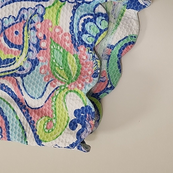 Lilly Pulitzer Coastal  Women's The Butter Cup Short Scallop Size 8 - Picture 16 of 16